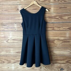 ASOS Sleeveless Black Fit & Flare Mini Dress